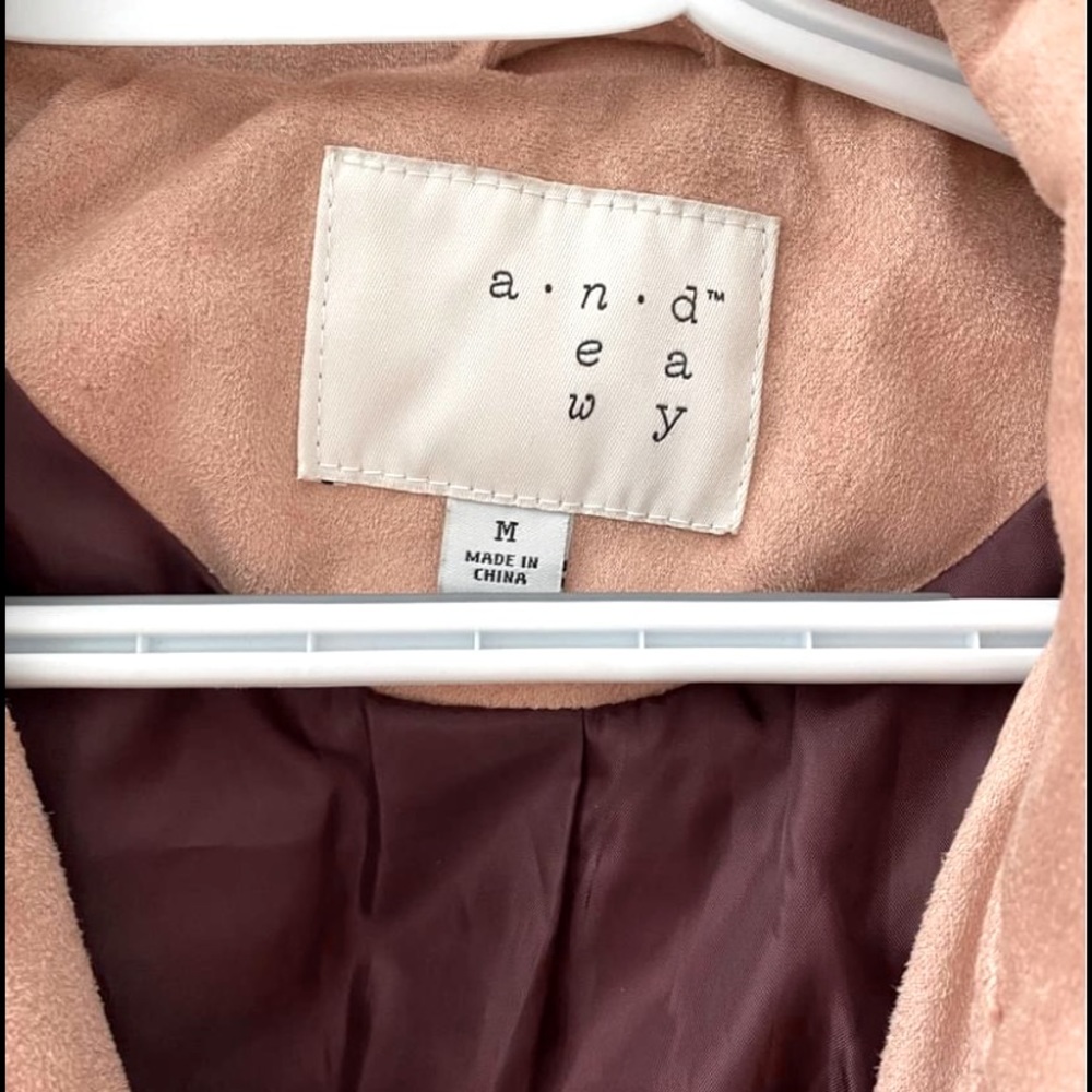 Rose Gold Suede Jacket